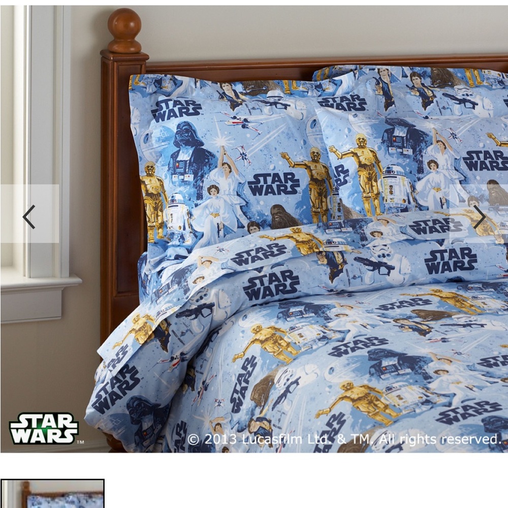 Pottery Barn Teen Star Wars Flat Sheet-Full